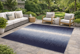 Reflections Ocean Blue Outdoor Rug – Ombre Style Blue Gradient