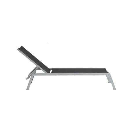 Chaise Longue Ratana Collection Lucca Noir