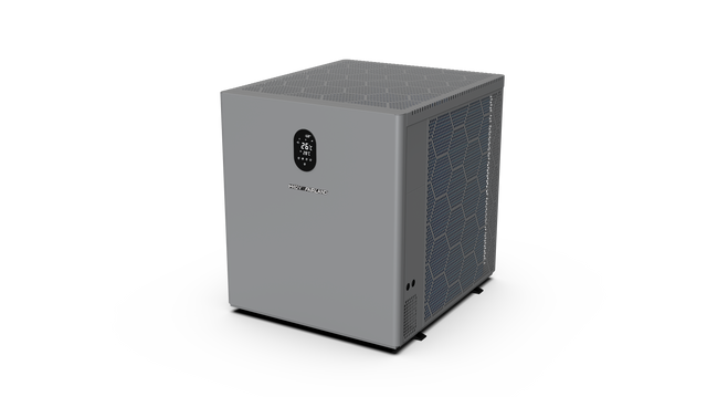 Thermopompe Moov Turbo X à ventilation verticale, boîtier en aluminium et commande