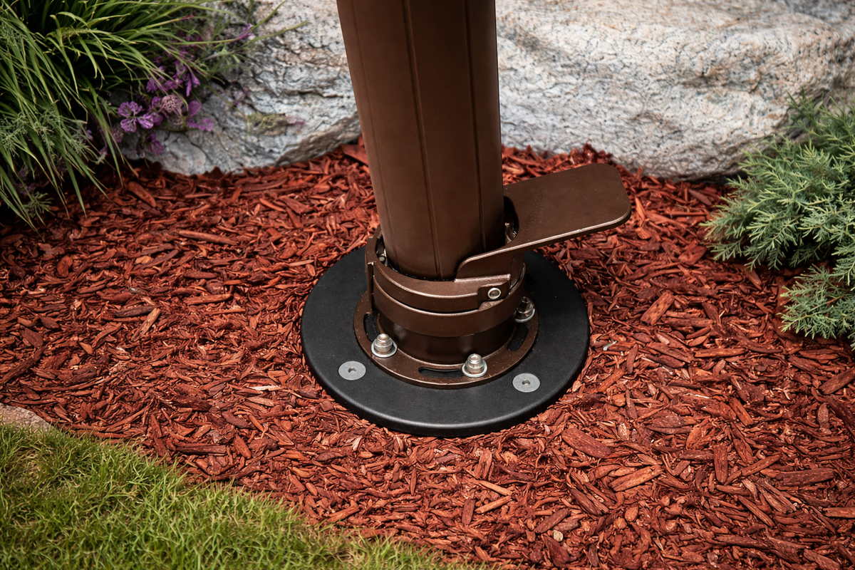 Treasure Garden® AMK-G Ground Installation Mount for Offset Parasol AKZP and AG25T