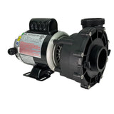 Pompe de circulation de spa LX 48WTC0153C-1A avec raccords de 2 po, vue du moteur et du corps de pompe