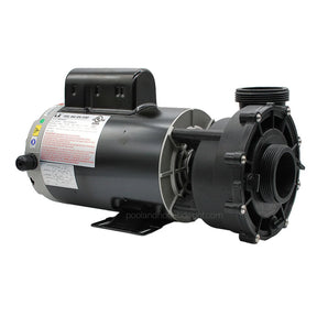 Pompe de spa LX 56WUA200-II 2 HP à deux vitesses, moteur bâti 56 et raccords de 2 po, vue droite