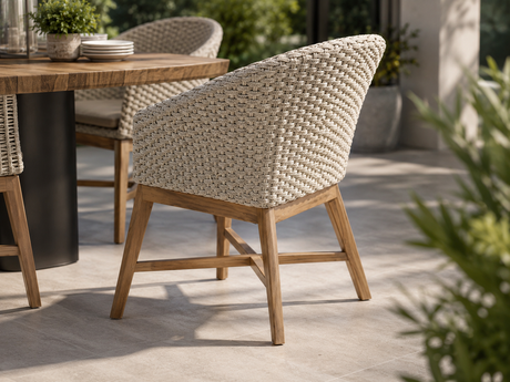Chaise Bora par Atoll – Cordage commercial et teck d’Indonésie