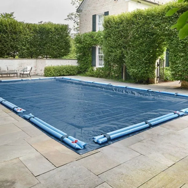 Toile hivernale opaque Yard Guard Deluxe pour piscine creusée rectangulaire