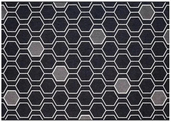 Tapis extérieur GEO Black géométrique – Treasure Garden