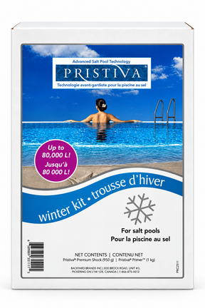 Trousse de fermeture Pristiva – Piscine au sel jusqu’à 80 000 L