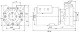 Pompe de spa LX 48WUA1001C-II – 1 HP, 2 vitesses, 115 V