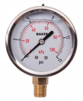 Heavy-Duty Side Oil Pressure Gauge for Swimming Pool