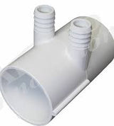 Manifold Waterway 2 in x 2 in with (2) 3/4 in barbed outlet fittings